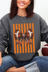 Orange Varsity Bow Heavy Blend Crew Sweatshirt