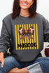 Personalized Yellow Gold Varsity Bow Heavy Blend Crew Sweatshirt *Enter Mascot Name