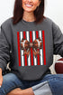 Red & White Varsity Bow Heavy Blend Crew Sweatshirt