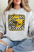 Doodle Yellow Football Pride Heavy-weight Crew Sweatshirt *Personalize Your Team Name