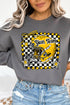 Doodle Yellow Football Pride Heavy-weight Crew Sweatshirt *Personalize Your Team Name