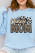 Faux Embroidery Cheer Mom Transfer Heavy-weight Crew Sweatshirt