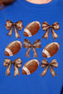 Footballs And Coquette Bows Heavy-weight Crew Sweatshirt
