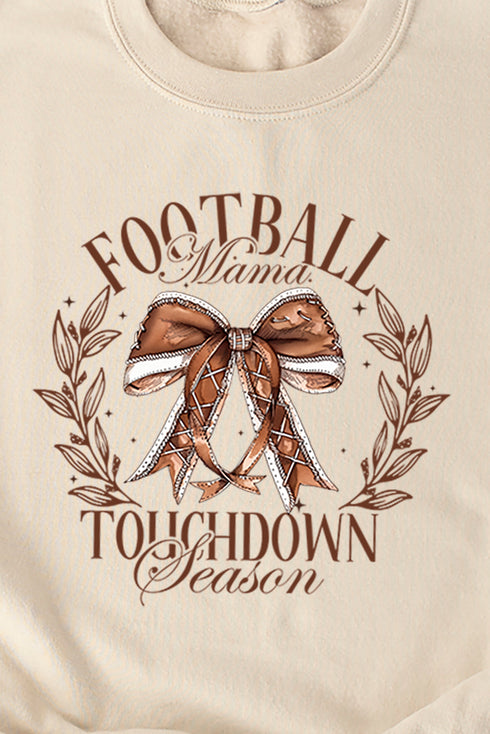 Football Mama Touchdown Season Heavy-weight Crew Sweatshirt