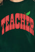 Apple Dot Teacher Heavy Blend Crew Sweatshirt