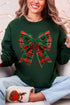 Christmas Plaid Coquette Heavy Blend Crew Sweatshirt