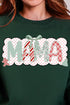 Green And Gingham Christmas Custom Name Heavy Blend Crew Sweatshirt *Personalize Your Name