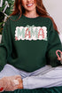 Green And Gingham Christmas Custom Name Heavy Blend Crew Sweatshirt *Personalize Your Name