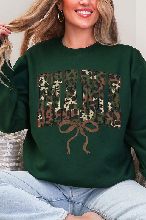 Hunting Mama Ribbon Heavy Blend Crew Sweatshirt