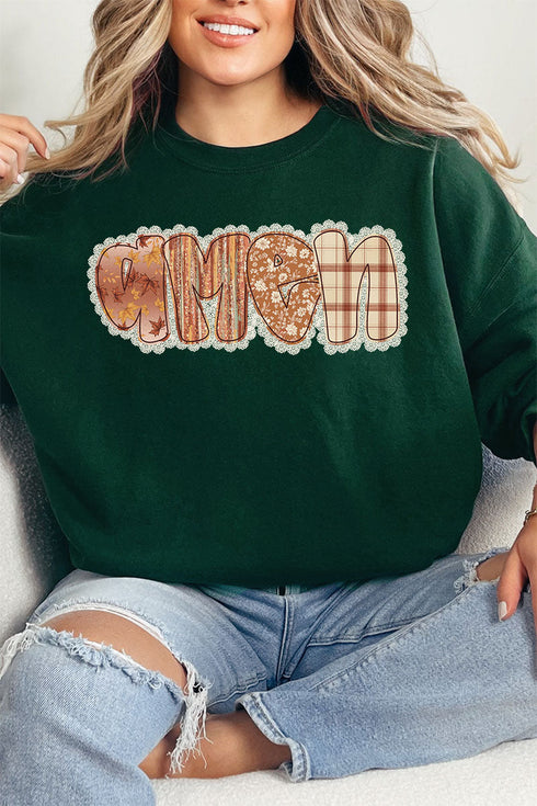 Lace Autumn Amen Heavy Blend Crew Sweatshirt