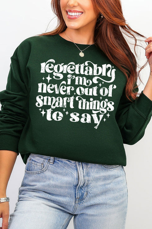 Never Out Of Smart Things Heavy Blend Crew Sweatshirt