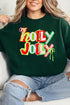 Retro Holly Jolly Ecosmart Crewneck Sweatshirt