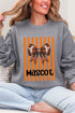 Personalized Orange Varsity Bow Heavy Blend Crew Sweatshirt