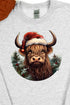Holly Jolly Highland Cow Heavy-weight Crew Sweatshirt