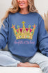 Bejeweled Daughter Of The King Heavy Blend Crew Sweatshirt