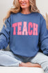 Checkered Teach Heavy Blend Crew Sweatshirt