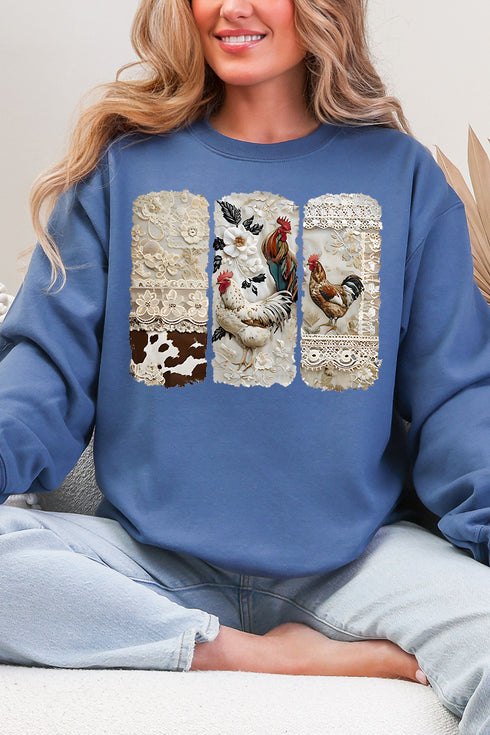 Chic 'n Lace Heavy Blend Crew Sweatshirt