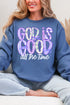Coquette God Is Good Heavy Blend Crew Sweatshirt