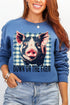 Down By The Farm Pig Heavy Blend Crew Sweatshirt