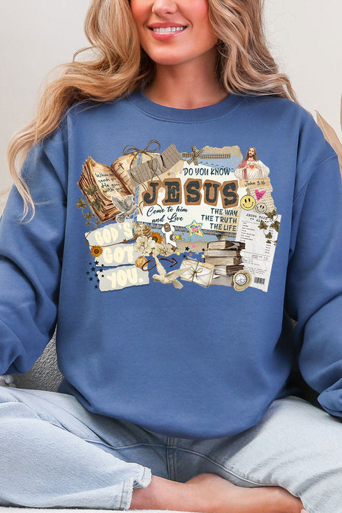 Do You Know Jesus Heavy Blend Crew Sweatshirt