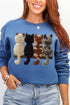Faux Yarn Cats On The Shelf Heavy Blend Crew Sweatshirt
