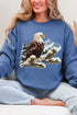 Faux Yarn Winter Eagle Heavy Blend Crew Sweatshirt
