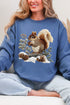 Faux Yarn Winter Squirrel Heavy Blend Crew Sweatshirt
