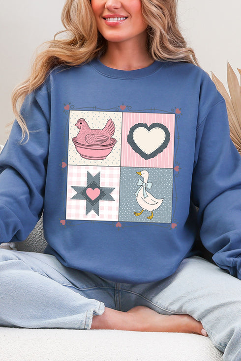 Heartfelt Goose Heavy Blend Crew Sweatshirt