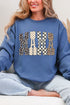 Leopard Checkered Mama Heavy Blend Crew Sweatshirt