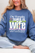 Literally Just A Wife Heavy Blend Crew Sweatshirt