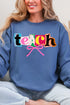 Retro Teach Ribbon Heavy Blend Crew Sweatshirt