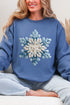 Faux Yarn Snow Day Snowflake Heavy Blend Crew Sweatshirt