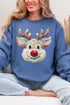 The Colorful Painted Reindeer Heavy Blend Crew Sweatshirt