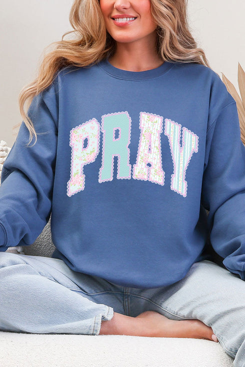Timeless Pray Heavy Blend Crew Sweatshirt