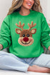 Faux Yarn Red Nose Reindeer Heavy Blend Crew Sweatshirt