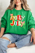 Retro Holly Jolly Ecosmart Crewneck Sweatshirt
