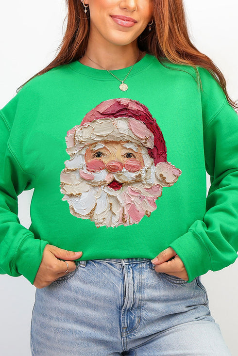 The Painted Santa Heavy Blend Crew Sweatshirt