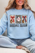 Baseball Season Ribbon Heavy Blend Crew Sweatshirt