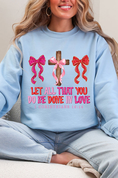 Be Done In Love Heavy Blend Crew Sweatshirt