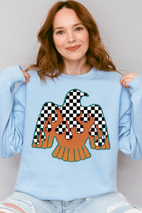 Checkerfire Thunderbird Heavy Blend Crew Sweatshirt