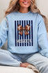 Personalized Navy Varsity Bow Heavy Blend Crew Sweatshirt