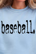 Distressed Baseball. Heavy Blend Crew Sweatshirt