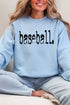 Distressed Baseball. Heavy Blend Crew Sweatshirt