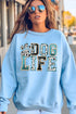 Dog Life Faux Glitter Heavy Blend Crew Sweatshirt