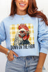Down On The Farm Chicken Heavy Blend Crew Sweatshirt