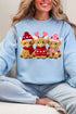 Faux Yarn Highland Hearts Heavy Blend Crew Sweatshirt