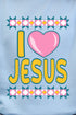 Folk Faith: I Love Jesus Heavy Blend Crew Sweatshirt