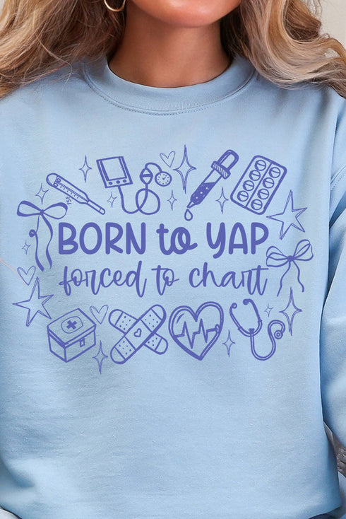 Forced To Chart Heavy Blend Crew Sweatshirt