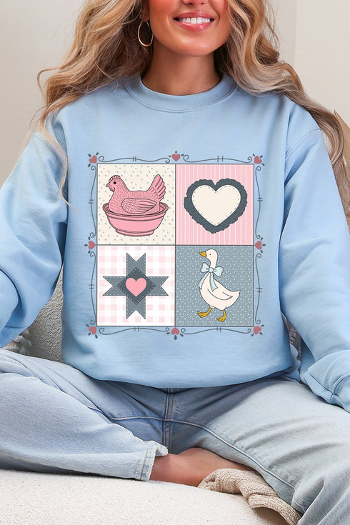 Heartfelt Goose Heavy Blend Crew Sweatshirt
