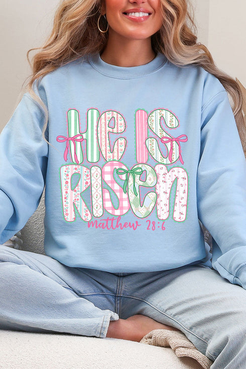 Lace & Bloom He Is Risen Heavy Blend Crew Sweatshirt